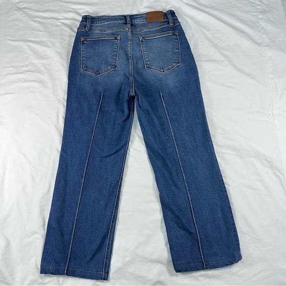 Judy Blue Straight Fit Jeans Women's 13/31W Center Seam Detail Blue - Picture 2 of 7